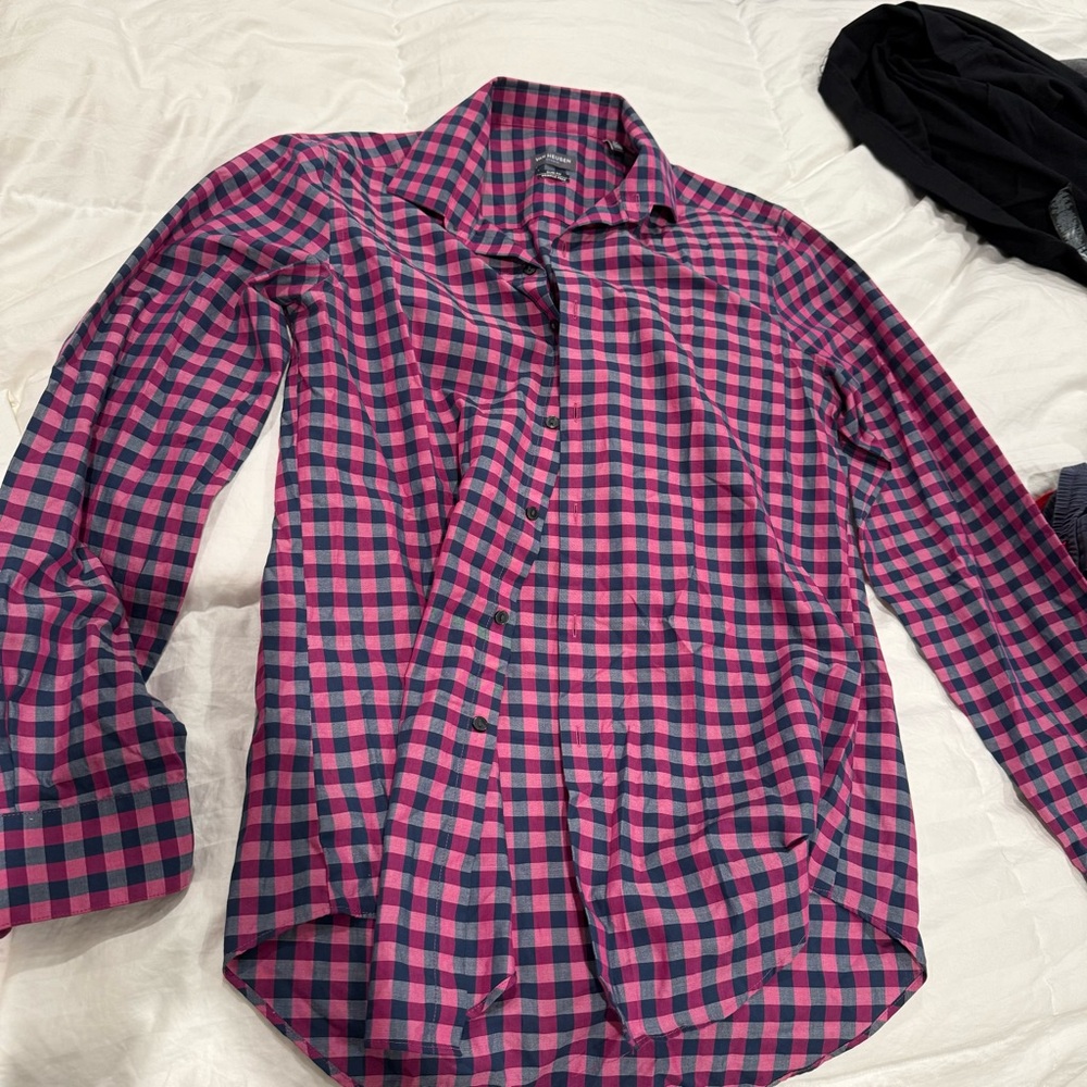 Men’s Van Heusen Slim Fit Button Down T Shirt